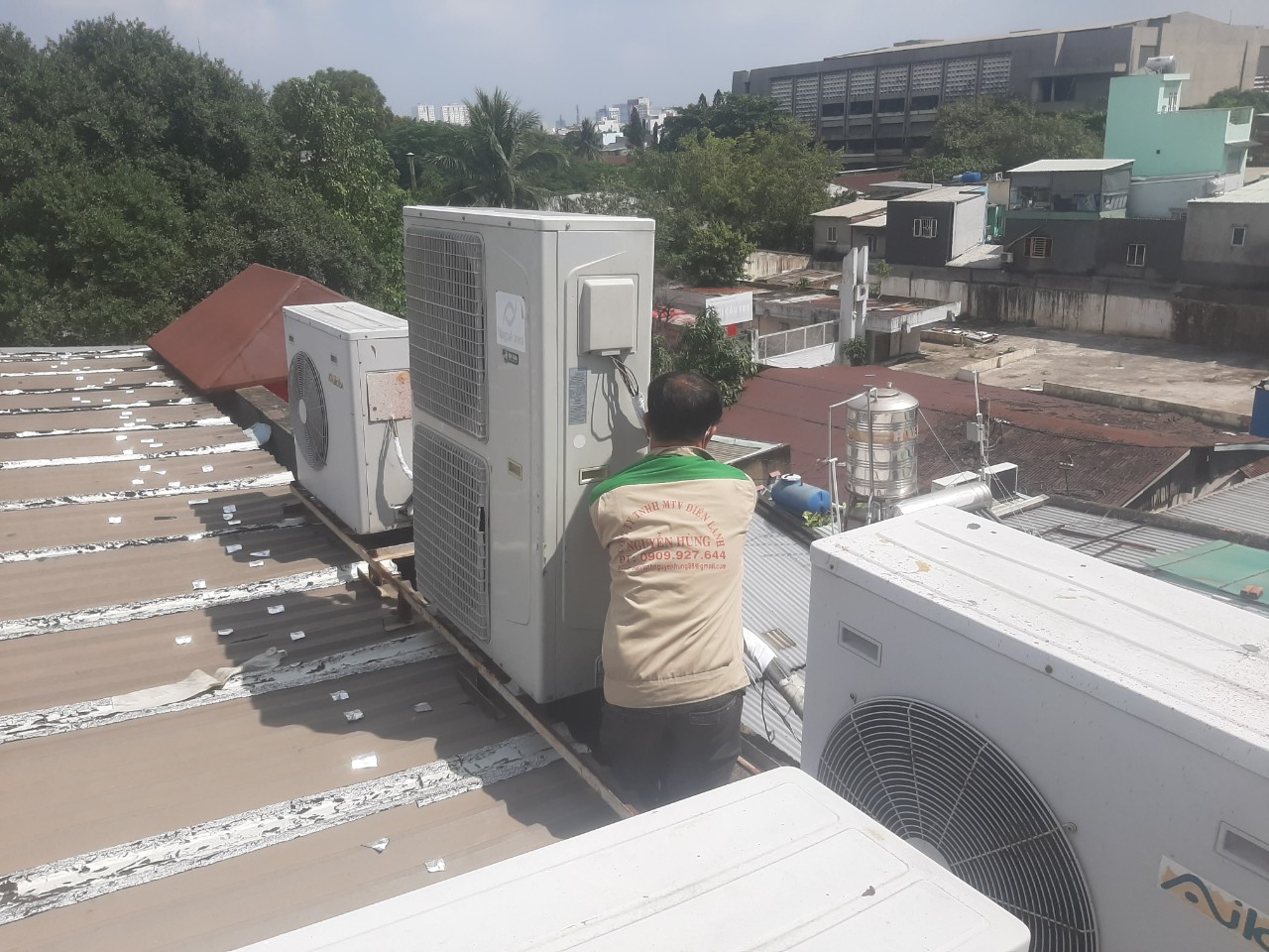  Sửa máy lạnh đường trần văn giàu , điện lạnh nguyễn hùng 