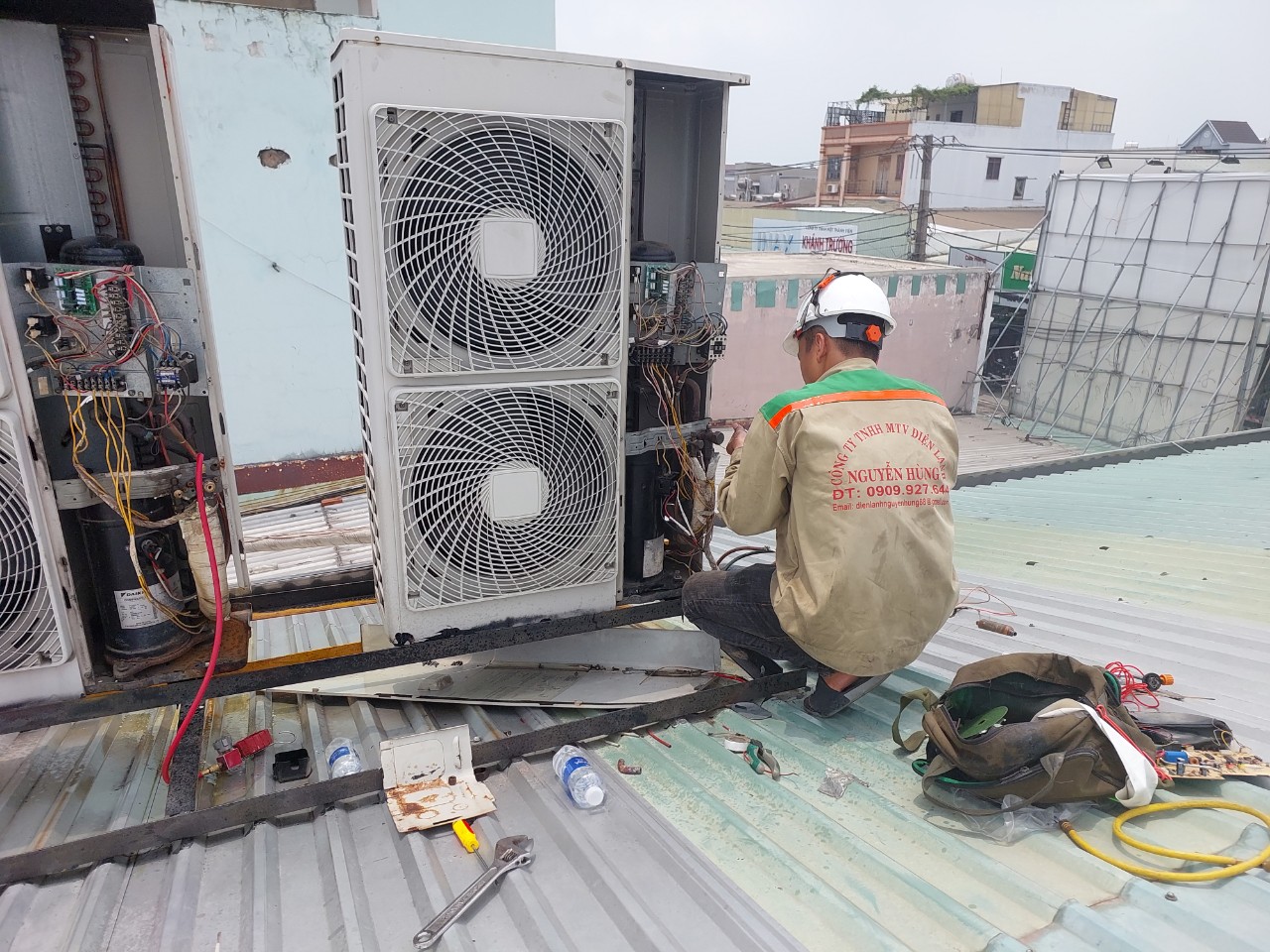 THU MUA MÁY LẠNH CŨ ÂM TRẦN GIÁ CAO TẠI LONG AN 